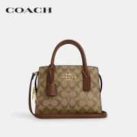 ราคา COACH กระเป๋าถือผู้หญิงรุ่น Andrea Carryall In Signature Canvas สีครีม CP083 IME74 (22045430642)