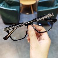 ราคา Chrome Hearts แว่นตาอ่านหนังสือสำหรับผู้ชายผู้หญิงป้องกันแสงสีฟ้าสำนักงานแว่นตา Pelindung Mata แว่นตาอ่านหนังสือ (21898555217)