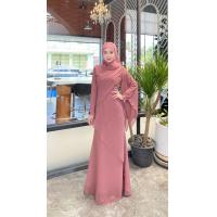 ราคา ชุดพร้อมผ้าคลุม ชุดเดรสออกงาน เดรสยาว ชุดเดรสผ้าชีฟอง ชุดอิรสลาม เดรสมุสลิม เดรสสวยๆ (22101487530)