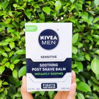 ราคา นีเวีย สำหรับผู้ชาย ผลิตภัณฑ์บำรุงผิวหน้า หลังการโกนหนวด Men Sensitive Soothing Post Shave Balm 100ml Nivea (6775682114)