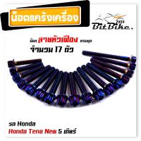 ราคา น็อตแคร้งเครื่อง NOVA TENA 4เกียร์ เลสแท้100 1ชุด17ตัว หัวเฟือง น็อตแคร้งโนวา น็อตแคร้งเทน่า น๊อตแคร้งnova น็อตแคร้งtena น๊อตแคร้งเทน น็อตชุด (21344320025)