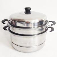 ราคา หม้อนึ่ง ซึ้ง หม้อนึ่งสแตนเลส รุนฝาทรงสูง ขนาด 28CM 30CM หม้อสแตนเลส หม้อต้มอาหาร ใช้กับเตาไฟฟ้าได้ (22175599254)