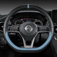 ราคา ปลอกหนังหุ้มพวงมาลัยรถยนต์ รูปตัว D สําหรับ Nissan Rogue X trail Kicks Rogue Sport Hybrid 2017 2022 Qashqai 2019 2022 (16503389349)