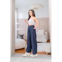 ราคา กางเกงขายาว ขากระบอกใหญ่ ผ้ายีนส์ฟอก กางเกงขายีนขากระบอกใหญ่ กางเกงขากระบอก (17926119100)