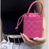 ราคา MLB กระเป๋าทรงถัง NY สีชมพูสุดจี๊ดด No Box รุ่น Limited H135 (22085583038)