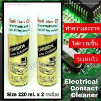 ราคา Carbide Cleaner สเปรย์ทำความสะอาดแผงวงจร ไล่ความชื้น ชนิดแห้งเร็ว ขนาด 220 ml x 2 กระป๋อง คาร์ไบด์ น้ำยาล้างแผงวงจรอิเล็กทรอนิกส์ หน้าสัมผัสทางไฟฟ้า แผงเมนบอร์ด คอมพิวเตอร์ โน๊ตบุ๊ค เครื่องใช้ไฟฟ้าต่า