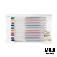 ราคา มูจิ เซ็ตปากกาสีแบบกด หัว 0 5 10 สี MUJI Gel Ink Ballpoint Pen Knock Type Set 10 0 5 mm (14878277972)