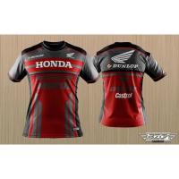 ราคา เสื้อยืด HONDA 2567 บุรุษเสื้อแฟชั่นระบายอากาศแขนสั้นรถยนต์ยี่ห้อเสื้อยืดฤดูร้อนสบาย ๆ กีฬาเสื้อผ้าหัวรถจักรกลางแจ้ง (22120808141)