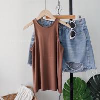 ราคา เสื้อแขนกุด ทรงแขนเว้า ผ้าเรย่อนเนื้อนิ่มเด้ง (13565744508)