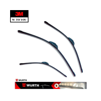 ราคา WURTH ใบปัดน้ำฝนรถยนต์มาตรฐานเยอรมัน wiper blade รุ่นโครงซิลิโคน ใบปัดยางคู่ ขนาด 14161718192021222426 นิ้ว (21998892677)