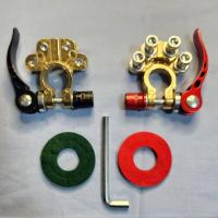 ราคา ชุบทอง1 คู่ แหวน ขั้วแบตปลดเร็ว ขั้วแบตเตอรี่ 12v ปล่อยด่วนชุดตัวหนีบขั้วแบตเตอรี่รถยนต์ 1คู่ ขั้วบวก ขั้วลบ ขั้วแบตเตอรี่ ขั้วแบต ขั้วต่อแบตเตอรี่รถยนต์ (22037575314)