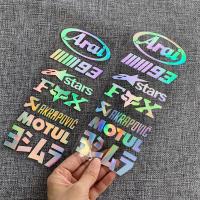 ราคา 2เซ็ต ล็อตเลเซอร์แถบด้านข้างรถมอเตอร์ไซค์สีรุ้งสติกเกอร์ติดหมวกกันน็อคแต่งรถไวนิลล้อรูปลอกบังโคลนสำหรับ Yamaha Tmax Kawasaki (5988910491)