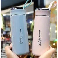 ราคา พร้อมส่ง แก้วน้ำ แก้วน้ำแฟชั่น แก้วใส่น้ำ ขวดใส่น้ำ แก้วน้ำมีฝาปิด กระบอกน้ำ ขวดน้ำขนาด 400 ML (16786883181)