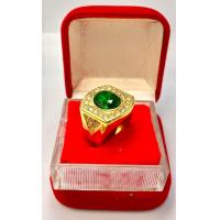 ราคา แหวนทอง 18K พลอยมรกตสีเขียว ช่วยเสริมราศี ความอุดมสมบูรณ์ ร่ำรวยร่มเย็น (21531333466)