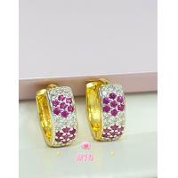 ราคา ต่างหูห่วงทอง ต่างหูทองชุบ (21579368000)
