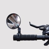 ราคา Longlong กระจกมองข้างมอเตอร์ไซค์ อุปกรณ์จักรยาน กระจกมองหลัง การหมุน 360 ทรงกลม จับปลายแฮนด์ สําหรับติดแฮนด์รถจักรยาน (20904109674)