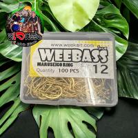 ราคา WEEBASS 1กล่อง 59 บาท เบ็ดทองเบ็ดตกปลา ก้านยาว Maruseigo ตัวเบ็ดก้านยาว สีทอง มีห่วง เบ็ดกล่อง (21962075236)