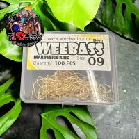 ราคา WEEBASS 1กล่อง 59 บาท เบ็ดทองเบ็ดตกปลา ก้านยาว Maruseigo ตัวเบ็ดก้านยาว สีทอง มีห่วง เบ็ดกล่อง (21962075237)