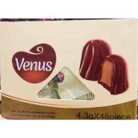 ราคา วีนัส ขนมช็อคโกแลตสอดไส้คาราเมล 4 3กรัม 48ชิ้น (21606870706)