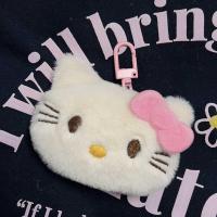 ราคา PUZHE โบว์น๊อต พวงกุญแจรูปคิตตี้ แมวดำ ยัดไส้ พวงกุญแจตุ๊กตาแมว KT น่ารักมากๆ การตกแต่งตกแต่ง จี้พวงกุญแจคิตตี้ ของเล่นตุ๊กตาผ้า (22208808225)