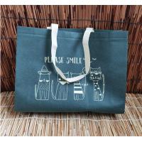 ราคา PK ถุงผ้า ถุงใส่ของ ถุงใส่ของอเนกประสงค์ ขนาดใหญ่ ใส่ของได้จำนวนมาก ถุงผ้าช้อปปิ้ง พร้อมส่ง (16075040160)