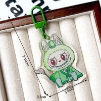 ราคา X z moonligh พวงกุญแจการ์ตูนน่ารักอะคริลิค Labubu จี้ไทเทเนียมรูปไม้กางเขน Kado Kecil (22105674491)