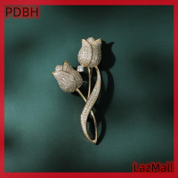 ราคา PDBH Fashion Storeเซลแฟลชดีไซน์เข็มกลัดดอกไม้สง่างามเข็มกลัดชุดสูทช่อดอกไม้สุดหรู (21481523113)