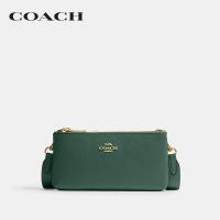 ราคา COACH กระเป๋าสะพายข้างผู้หญิงรุ่น Double Zip Crossbody สีเขียว CJ789 IMCZS (22045175718)