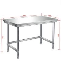 ราคา เลเยอร์เดียว ดับเบิลชั้น โต๊ะสแตนเลส สแตนเลส304ทั้งตัว 120x50x85ซม โต๊ะเตรียมอาหาร โต๊ะ โต๊ะอเนกประสงค์ โต๊ะวางเตาแก๊ส โต๊ะครัว (22353452286)