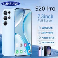 ราคา SUMSUNG S20 Proสมาร์ทโฟนRAM 16GB ROM 512GBหน้าจอขนาดใหญ่7 3นิ้วโทรศัพท์นักเรียนกล้องHDโทรศัพท์Android 6800MAhอายุการใช้งานแบตเตอรี่ยาวนานโทรศัพท์ (21203681851)