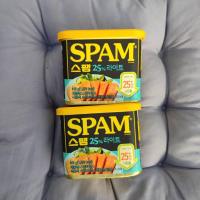 ราคา spam สแปม หมูแฮมกระป๋อง สุดฮิตจากเกาหลี รุ่น clic light 25 ขนาด 340g 300g 200g 80g cj spam 스팸 lotte lunchon meat (17226046385)