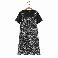 ราคา มีไซส์ใหญ่ Plus Size Womens XL 4XL Short Sleeve Summer Dress Oversized Vintage Floral Printed Female Midi Dresses (21586107154)
