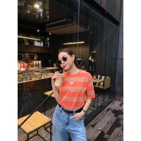 ราคา Thesimple T shirt เสื้อยืดเจาะหัวใจลายขวาง (22408186854)