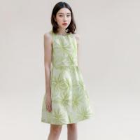ราคา Closet Crush เดรสสั้นแขนกุดคอกลมลายฮาวาย สีเขียว (22121263395)