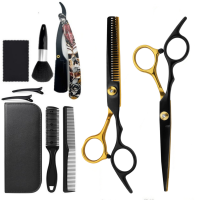 ราคา ชุดกรรไกรตัดผมชุดกรรไกรตัดผมมืออาชีพพร้อมกรรไกรตัดกรรไกรเล็มหวีคลิปชุดกรรไกรตัดผมทำผมสำหรับช่างตัดผมร้านเสริมสวยบ้าน (22383757523)