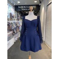 ราคา เดรสเกาหลี แต่งตอกตาไก่ผูกโบว์ งานสวยมากก ไซส์สาวอวบอ้วน ผ้าซาร่า (15195245984)