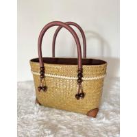 ราคา กระเป๋าสานกระจูด สายลูกปัด ขนาด 10 8 นิ้ว (21122971884)
