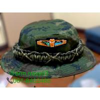 ราคา หมวกปีกลายพรางทหารเรือถักเชือกพาราคอร์ดพร้อมอาร์มนาวิกโยธินติดตีนตุ๊กแก (16473083058)