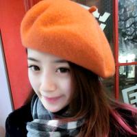 ราคา หมวกเบเร่ต์ beret ผู้ใหญ่ สต็อคไทย หมวกเบเร่ต์สีพื้นสไตล์ฝรั่งเศสฤดูใบไม้ผลิและฤดูหนาวสําหรับสตรี (771862591)