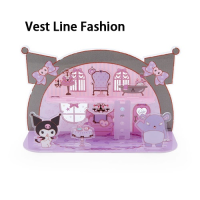 ราคา SANRIO บ้านตุ๊กตา2nd ชั้น Kuromi Melody Cinnamoroll อะคริลิคเป็นของขวัญ DIY (22120449780)