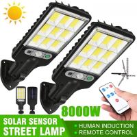 ราคา ไฟถนน โคมไฟถนน Solar LED 8000W ไฟตกแต่ง ไฟเซ็นเซอร์ solar cell ไฟโซล่าเซลล์ พลังงานแสงอาทิตย์Solar Street Light (22142543326)