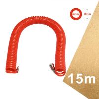 ราคา สายลม สายลมสปริง สายลมสีส้ม สายลมขด ยาว 8 10 12 15 เมตร สายปั๊มลม PU AIR HOSE 8x5mm แบบขดสปริง พร้อมหัวคอปเปอร์ สีส้ม (22074331070)