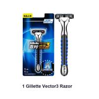 ราคา Gillette Vector 3 Mens Razor Shaving Blades Safety Razors Beard Hair Removal Ultra Thin 3 Layer Sharp Shaver Replace Refills (22099199806)