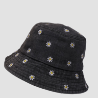 ราคา MNO 9 THING Bucket หมวกบักเก็ตBK J 013 หมวกกันแดด หมวกทรงบักเก็ตปักลายดอกกเดซี่ น่ารักๆ (21838141797)