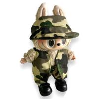 ราคา ชุดลาบูบู้ Labubu หมวก เสื้อ กางเกง ลายทหาร (22354681112)