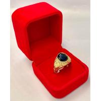 ราคา แหวนทอง 18k พลอยทับทิมสีแดง พลอยนิลสีดำ ช่วยเสริมอำนาจ บารมี ความอุดมสมบูรณ์ร่ำรวยเงินทอง (22056779512)