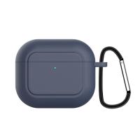 ราคา 2021 Release AirPods 3rd Generation Case Cover Soft Silicone Shock Absorbing Protective AirPods 3 Case Skin with Keychain Support Wireless Charging Front LED Visible (10944220028)
