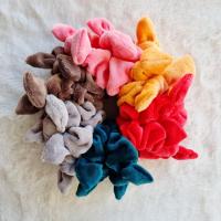 ราคา ยางรัดผมหูกระต่ายผ้านุ่มคละสี 12 ชิ้น (21600685724)