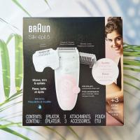 ราคา เครื่องกำจัดขน สำหรับผู้หญิง Epilator Silk épil 5 Hair Removal for Women Shaver Trimmer Model 5391 Braun SES 5 620 Cordless Rechargeable Wet Dry (11557302552)