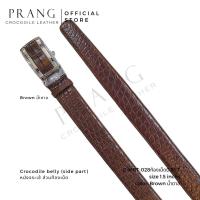 ราคา Prang Crocodile Leather Belt เข็มขัดหนังจระเข้ C MBT 028ท้องเม็ด 1 5 T เข็มขัด เข็มขัดผู้ชาย หนังท้องจระเข้ (13823811612)
